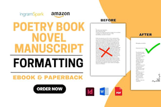 do poetry book formatting poem book formatting manuscript formatting amazon kdp