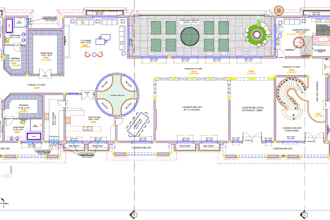 redraw your sketch into professional autocad drawings
