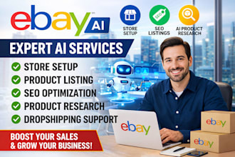 be your professional ebay expert for store setup, listing and SEO