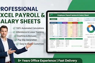 create excel salary sheet payroll and attendance