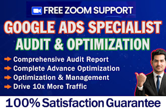 audit and optimize google ads PPC campaign, performance max as a SEM specialist