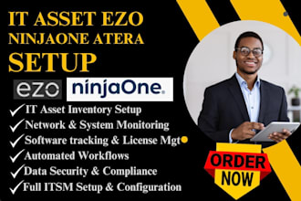 setup ninjaone servicenow IT asset atera hudu ezo teamviewer solarwinds service