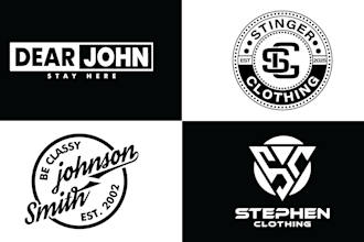 do trendy urban clothing or streetwear logo for your brand
