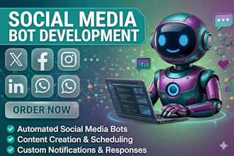 create social media bot, instagram api bot, facebook api bot, tiktok api bot