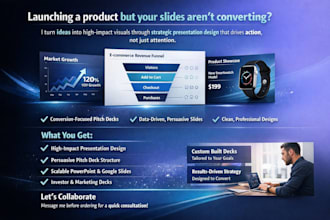 ecommerce sales driven presentation design pitch deck for conversion dtc growth