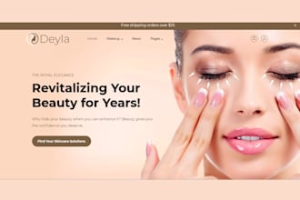 design  skincare website skincare shopify skin care website cosmetics beaut stor