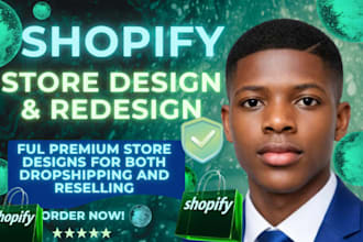 design and redesign shopify store