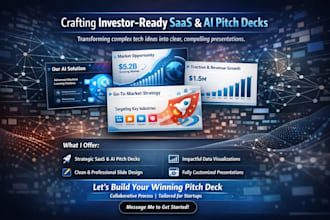 saas ai pitch deck presentation design and startup pitch deck google slides
