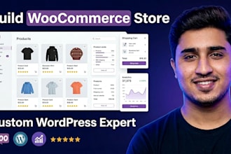 develop and customize woocommerce wordpress store