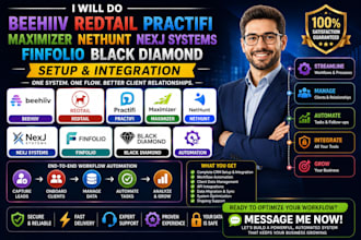 do beehiiv redtail practifi maximizer nethunt nexj systems finfolio black diamon