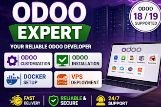 be your odoo developer on customization installation docker setup vps deployment