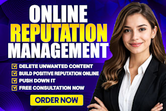 do online reputation management to push down negative listing