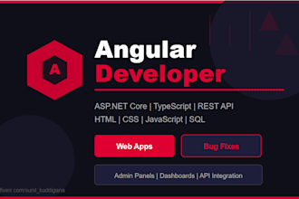 build responsive angular web app or fix your angular bugs