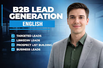 do b2b lead generation , prospect email list and lead scraping