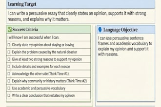provide expert writing modules for grade 5