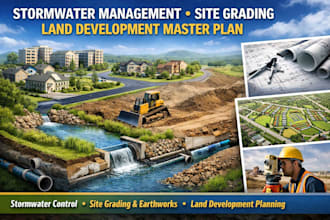 do stormwater management, site grading, land development master plan