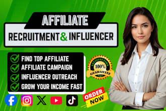 recruit high converting saas affiliates and do targeted affiliate outreach