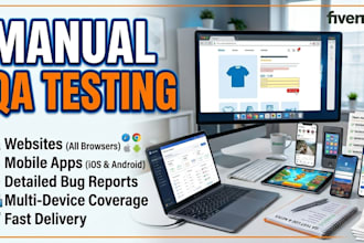 provide manual QA testing for web and mobile applications