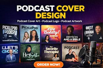 design podcast cover art podcast logo podcast artwork spotify itunes thumbnail