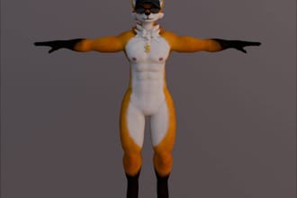 design a 3d character design, character modelling, 3d game character, 3d game