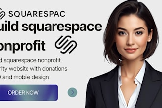 design a squarespace nonprofit charity website donations SEO and mobile design