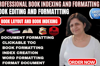 create a comprehensive back of book index word or indesign