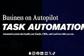 set up email automation social media automation tasks automation