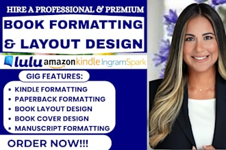 ebook formatting and layout design book typesetting paperback kindle formatting
