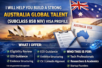 help you build a strong australia niv global talent visa profile