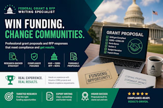 research and write your federal hud cdbg grant rfp response