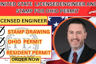 licensed  engineer,resident permit,fully stamp drawing,permit approval,ohio plan