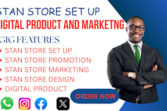 do stan store setup, stan store design,stan store marketing,stan store promotion
