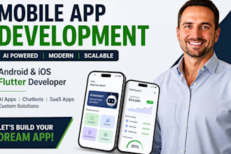 do mobile app development, ai app, android ios flutter developer