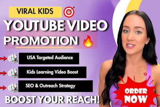 boost kids learning video with kids youtube video promotion USA