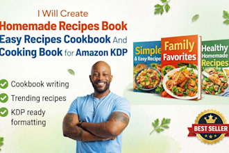 create homemade recipes book easy recipes cookbook and amazon KDP cooking book