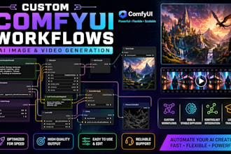 create custom comfyui workflows for ai image and video generation