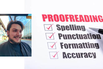 proofread and copy edit any document