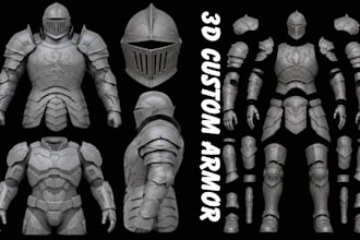 create 3d cosplay armor 3d cosplay print and paint 3d mask helmet armor stl file