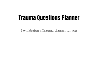 design a professional trauma healing planner for emotional growth