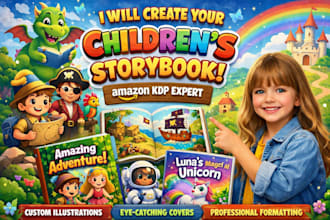 do children amazon kdp kids storybook illustration promotion book marketing