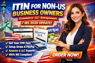 apply for irs itin number, prepare w7 form and US tax id assistance itin renew