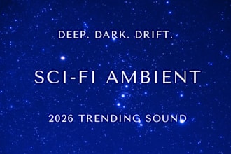 write sci fi ambient with deep space sound