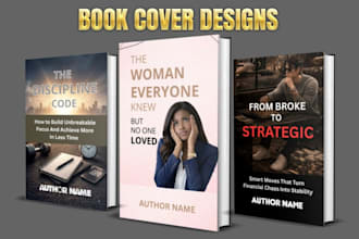 design professional book cover, ebook cover, and amazon KDP cover