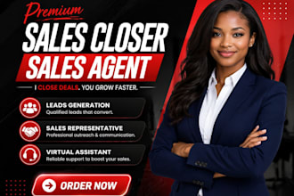 sales closer telemarketing salesperson with virtual assistant sales closer