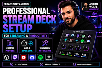 setup elgato stream deck for streaming productivity and automation