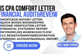 create CPA letter for income verification, mortgage and financial audit