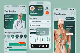 build wearable health sync app, dermatology app, dental clinic and skin scan app