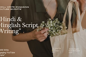 write engaging youtube scripts in hindi