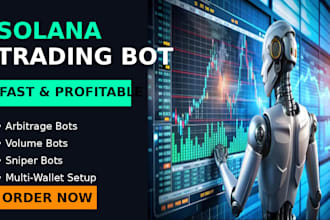 build solana trading bot, solana arbitrage bot, solana volume bot