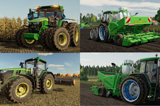 make realistic farming simulator vehicle mods textures and animations